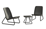 Rio 3-Piece Patio Seating Set - Graphite