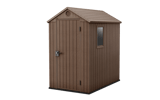 Caseta de exterior Darwin 4x6 125,8x184,5x205 y 2,2m2 - Marrón