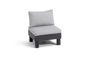 Sillón individual de exterior de 1 plaza Elements - Negro - Muebles de Exterior
