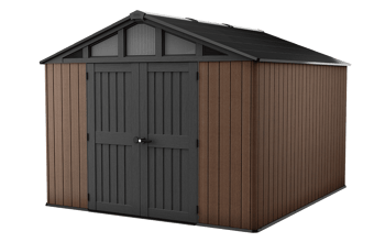  Abri de jardin Stronghold 10115 - 10,7 m2 - Marron Aspect Bois - Abri de jardin