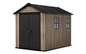 Signature Apex Shed 7.5x9ft - Ashwood Brown - Ashwood Brown  - Large Sheds