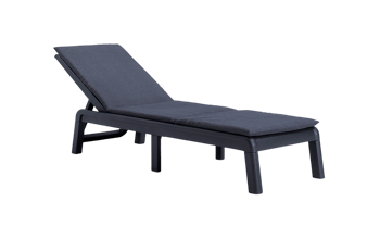 Chaise longue Formentera - Anthracite - Mobilier de jardin
