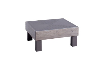 Mesa auxiliar de exterior Elements 65x65x29 cm - Marrón  - Muebles de Exterior