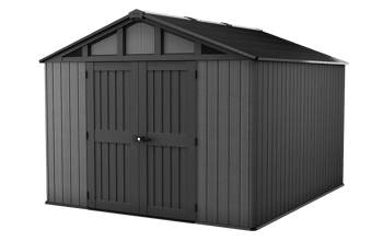 Stronghold 10x11.5 Storage Shed - Graphite - Large Sheds
