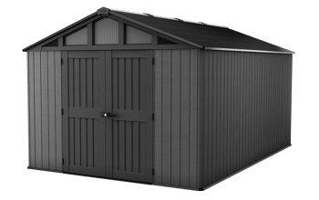 Stronghold 10x15 Storage Shed - Graphite - Large Sheds
