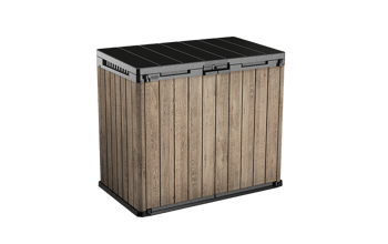 Store It Out Darwin 1150L Storage Box - Ashwood Brown  - Outdoor Storage