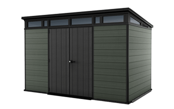 Cortina 11x7 Storage Shed - Green - Large Sheds