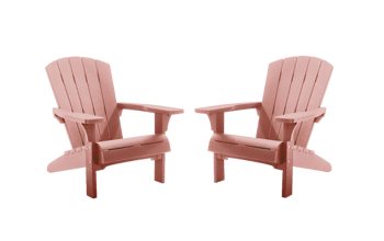 Troy Adirondack Tuinstoel - set van 2 - 81x80x96,5cm - Terracotta - Adirondack Stoelen