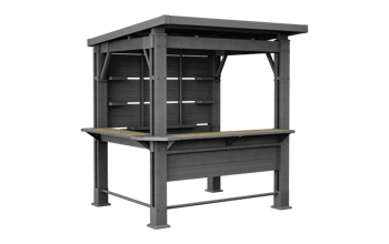 Bar Gazebo Signature - 230x200x238 cm - Marrón  - Accesorios de Jardín
