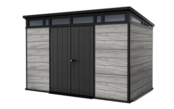 Signature 11x7 Storage Shed - Storm Grey - Large Sheds