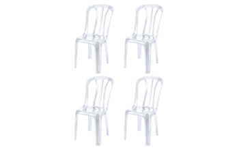 4 כיסאות קלאב - לבן - סטים של 4\6 כיסאות