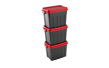 Tuff Box  68L Storage Boxes with Lid  Set of 3 -  - Garage & Tool Storage