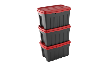Tuff Box 140L Storage Boxes with Lid  Set of 3 -  - Garage & Tool Storage