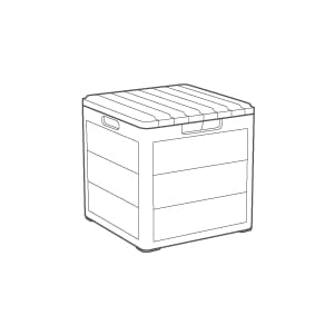 Cortina Graphite 30 Gallon Storage Deck Box - Keter US