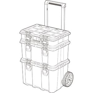 Stack & Roll Tool Storage System - Graphite
