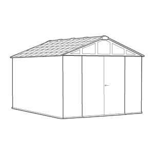 Stronghold 10x15 Shed - Grey