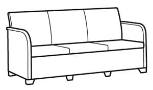 Rosalie 5 seater lounge set with storage table - Grey