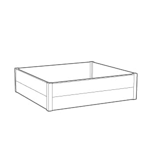 Graphite Maple Resin Raised Garden Bed - Keter US