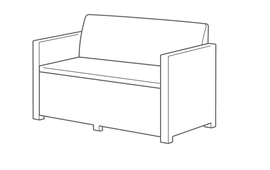 Monaco 4 Seater Lounge Set - Grey