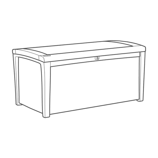 Borneo 416L Storage Box - Grey