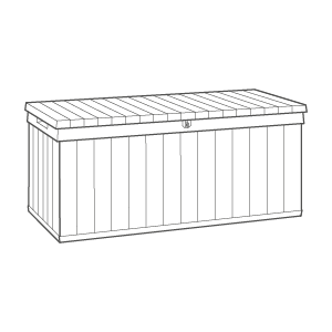 Darwin 454L Storage Box - Grey