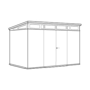 Signature Shed 11x7ft - Walnut Brown