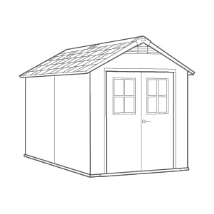 Newton Shed 7.5x11ft - Brown