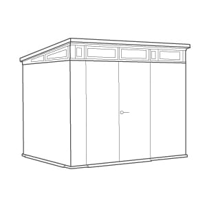 Signature Shed 9x7ft - Ashwood Brown 