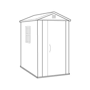 Factor Shed 6x4ft - Brown