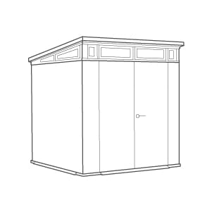 Signature Shed 7x7ft - Ashwood Brown 