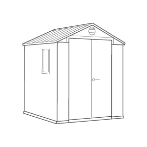 Darwin Shed 6x8ft - Grey