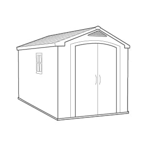 Factor Shed 8x11ft - Brown