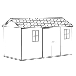 Newton Plus Shed 7.5x13ft - Grey