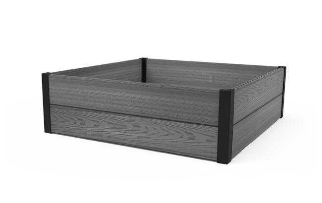 Graphite Maple Resin Raised Garden Bed - Keter US