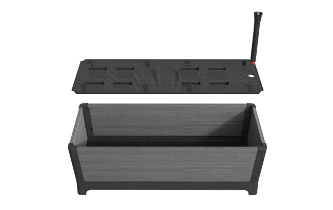 Graphite Darwin 29 Gallon Raised Garden Bed - Keter US