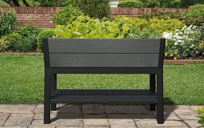 Graphite Darwin 29 Gallon Raised Garden Bed - Keter US