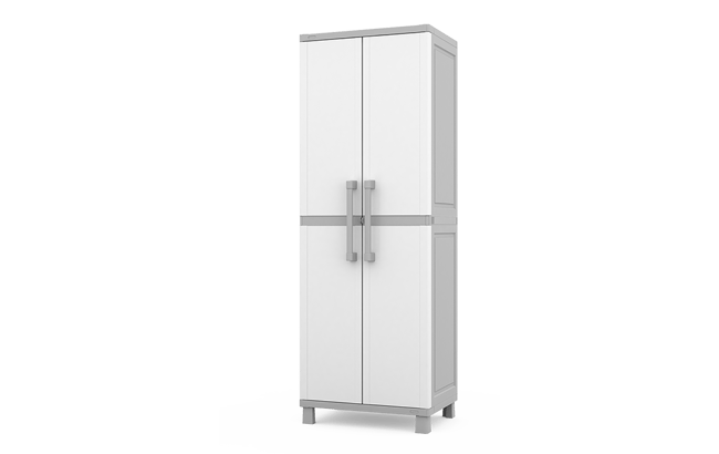 Smoky White Utility Storage Cabinet - Keter US