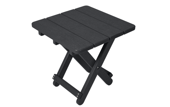 Black Lakeside Square Small Outdoor Side Table - Keter US