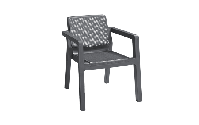 Emily 2 Seater Balcony Set - Grey