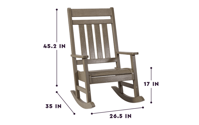 Brown Premium Seneca Rocking Chair - Keter US