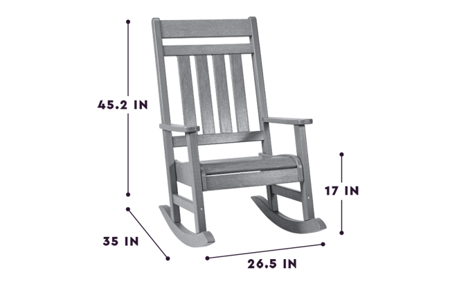 Grey Premium Seneca Rocking Chair - Keter US