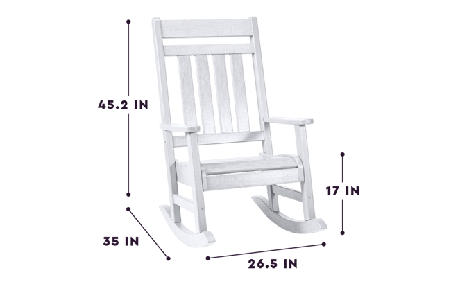 White Premium Seneca Rocking Chair - Keter US