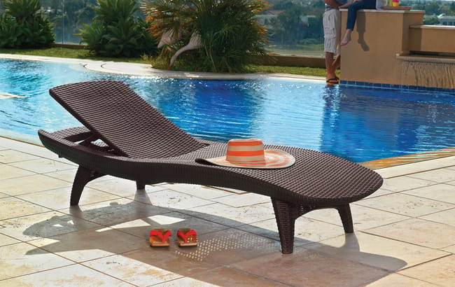 Brown Pacific Chaise Lounge Set - Keter