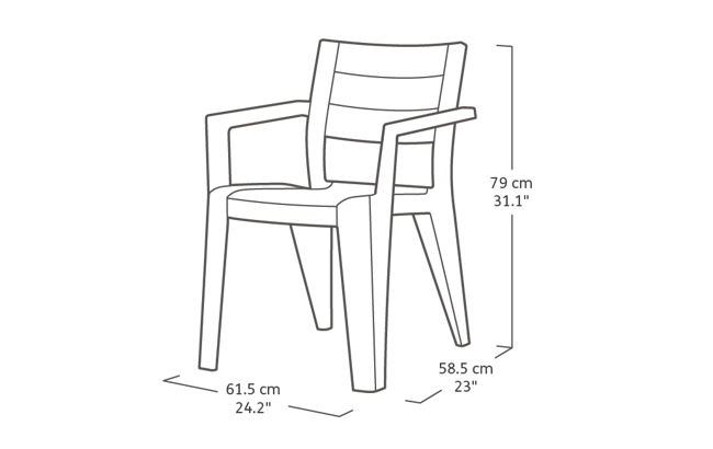 Julie Chair - Grey