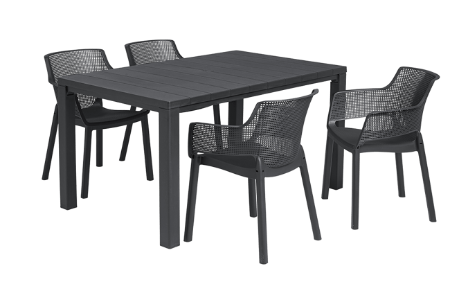 Elisa Dining Chair Set of 6 - Grey