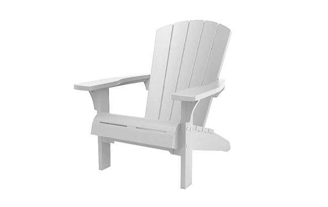 Troy Adirondack Tuinstoel - 81x80x96,5cm - Wit