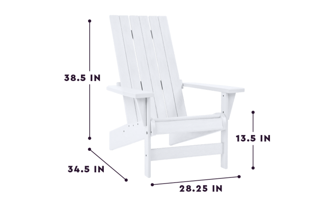 Premium Montauk Adirondack Tuinstoel - Wit