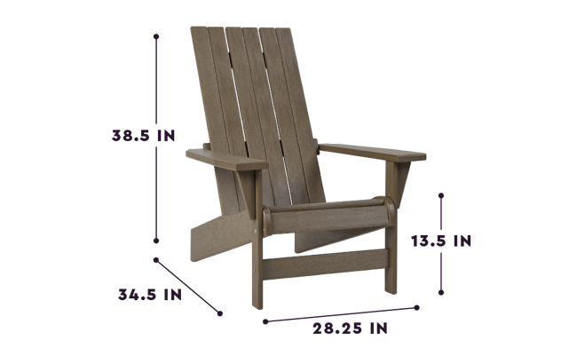 Premium Montauk Brown Outdoor Adirondack Chair - Keter