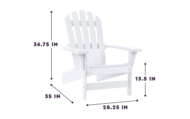 Premium Tahoe Adirondack Tuinstoel - Wit