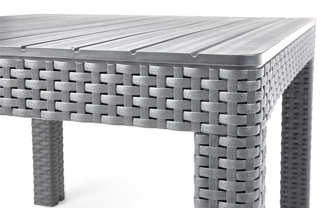 Conjunto de exterior de 4 plazas Sanremo - Gris brillante